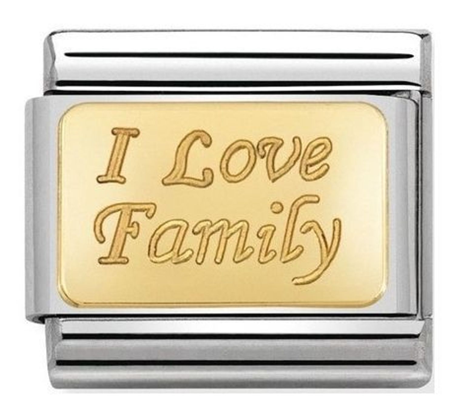 Nomination - Link 18K zawieszka złoto 'Kocham swoją rodzinę' 030121 33 biżuteria nomination nomination zawieszki nomination baza.jpg